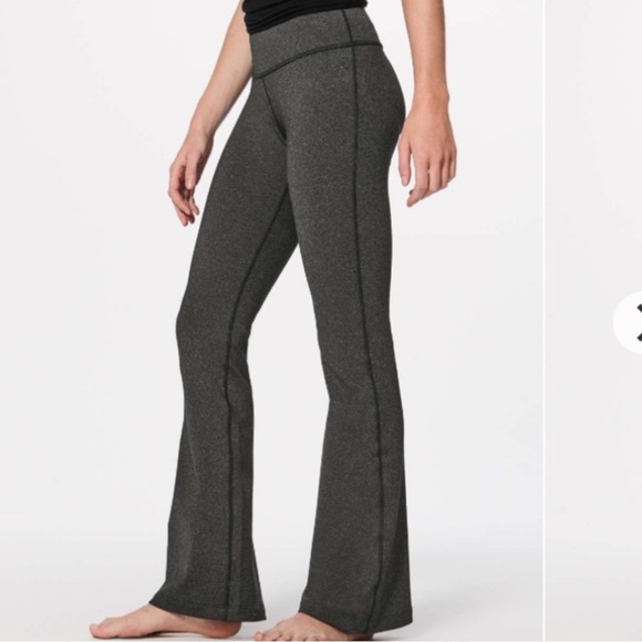 Lululemon Throw Back Heathered Black Pant 31’ Size 2 - Picture 1 of 6